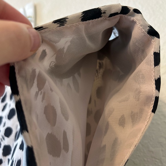 Cheetah print dress with zipper detail - Picture 4 of 5